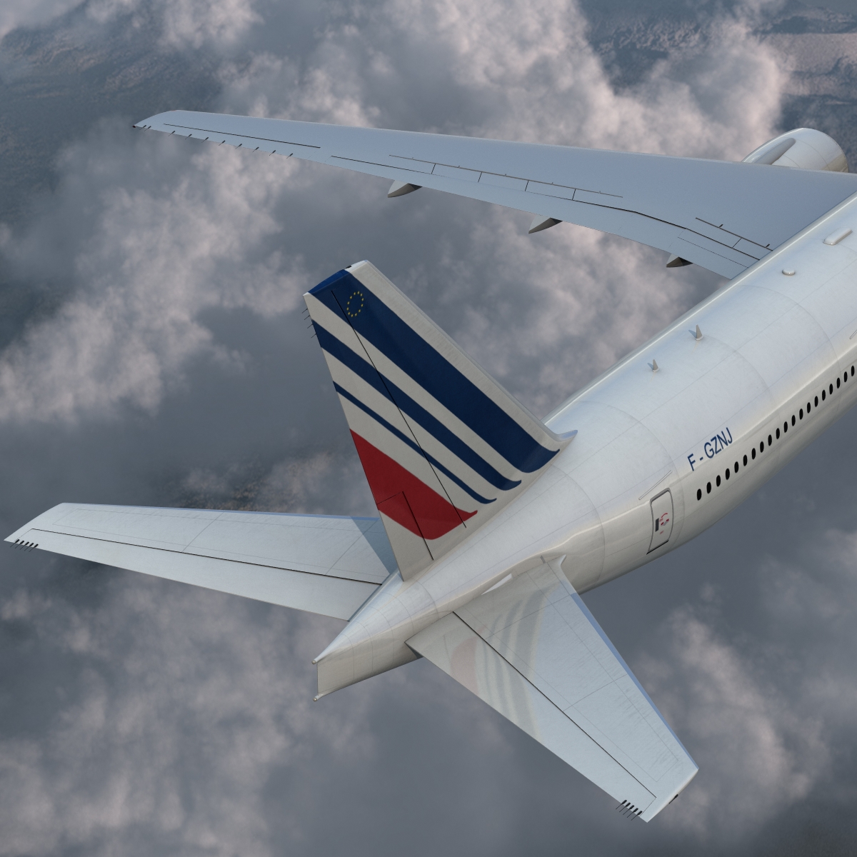 3D model Boeing 777 300 Air France