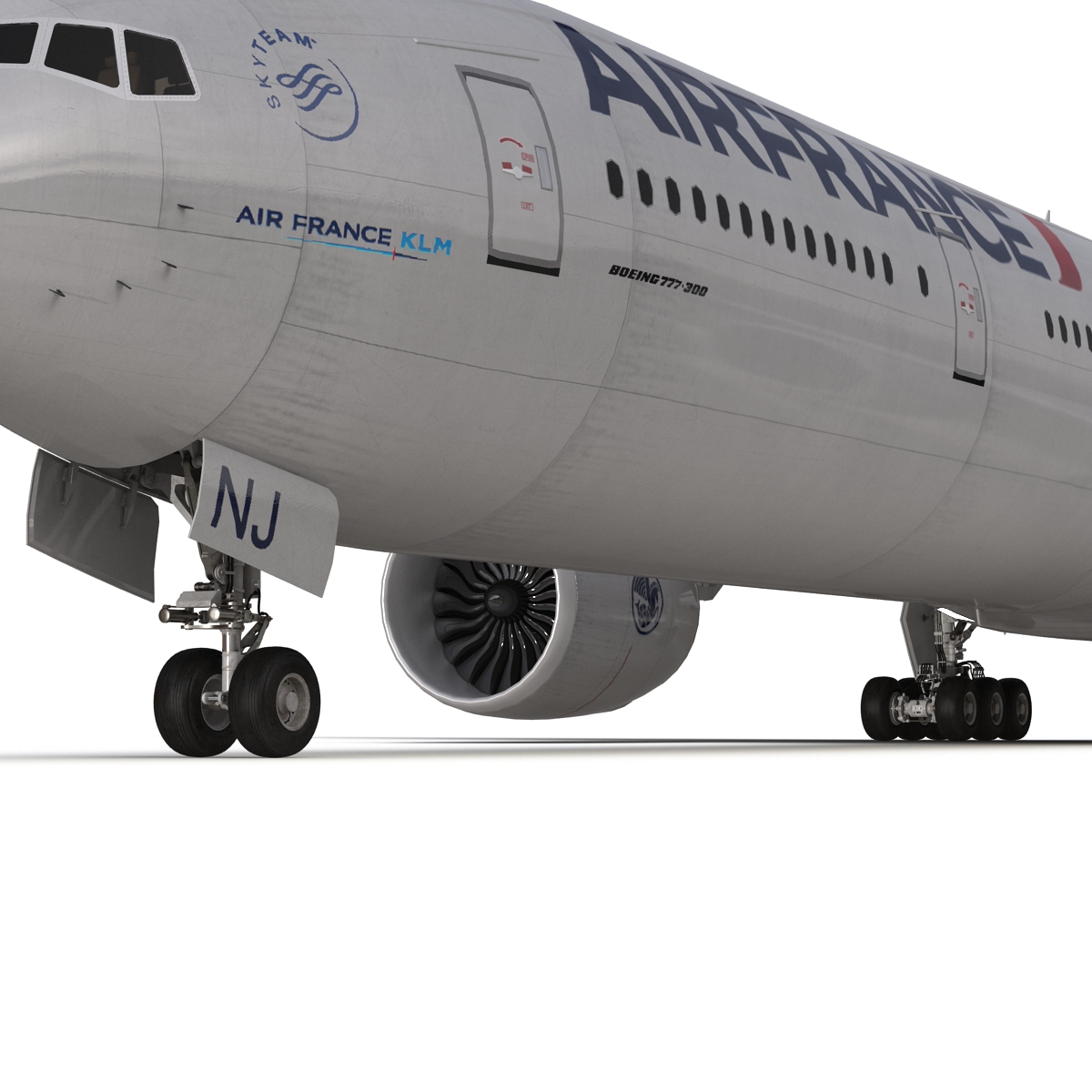 3D model Boeing 777 300 Air France