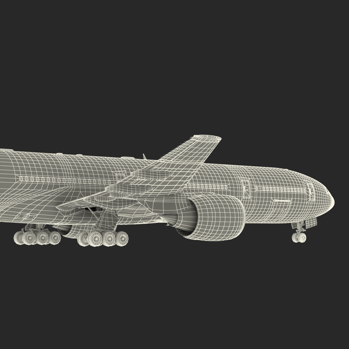 Boeing 777 300 Air France Rigged 3D