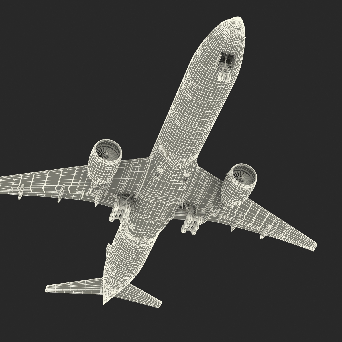 Boeing 777 300 Air France Rigged 3D