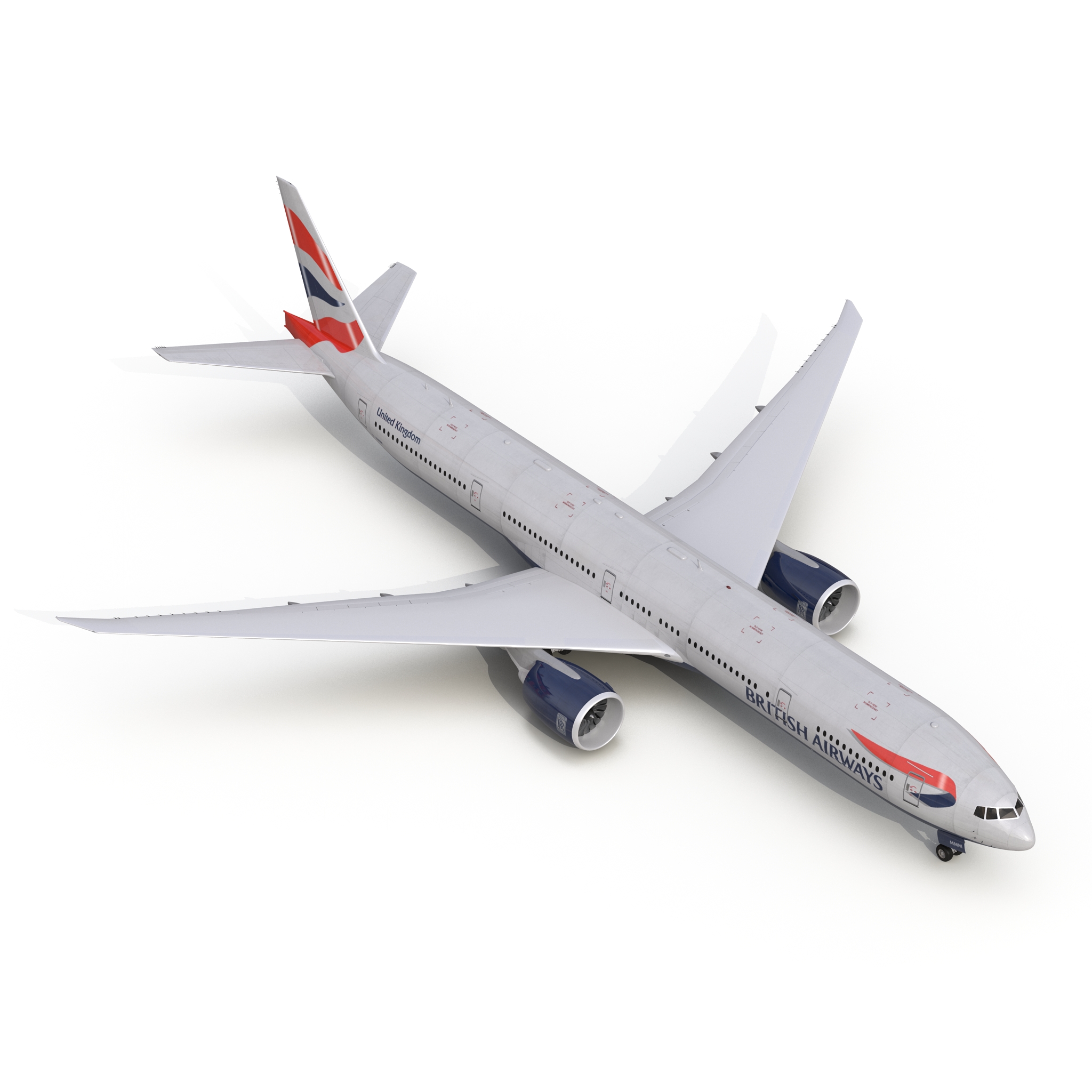 3D model Boeing 777 300 British Airways