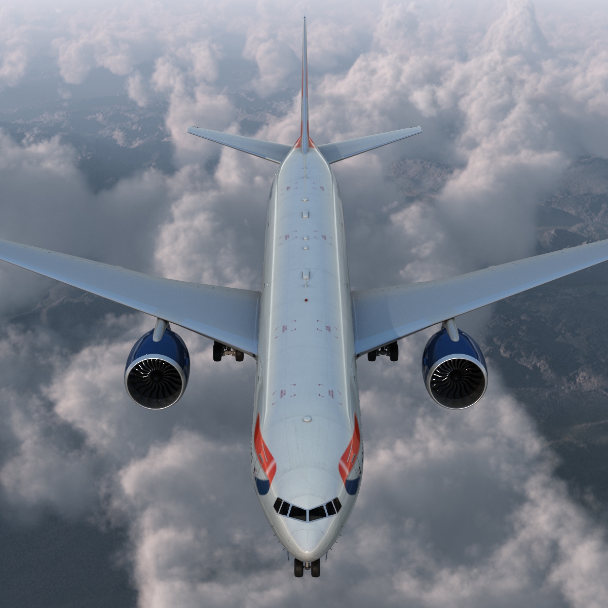 3D model Boeing 777 300 British Airways