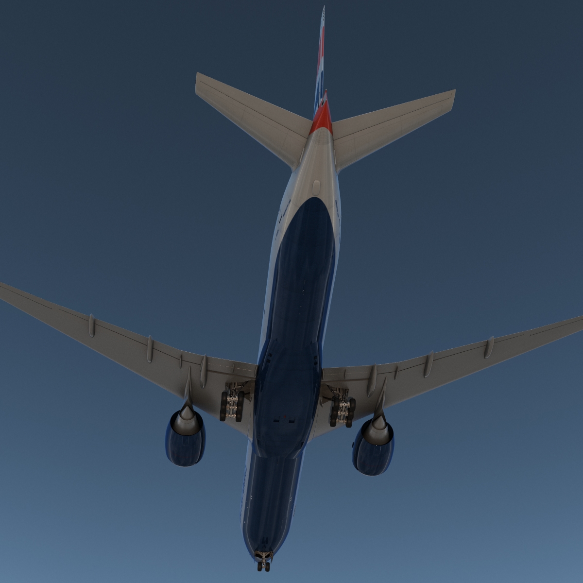 3D model Boeing 777 300 British Airways