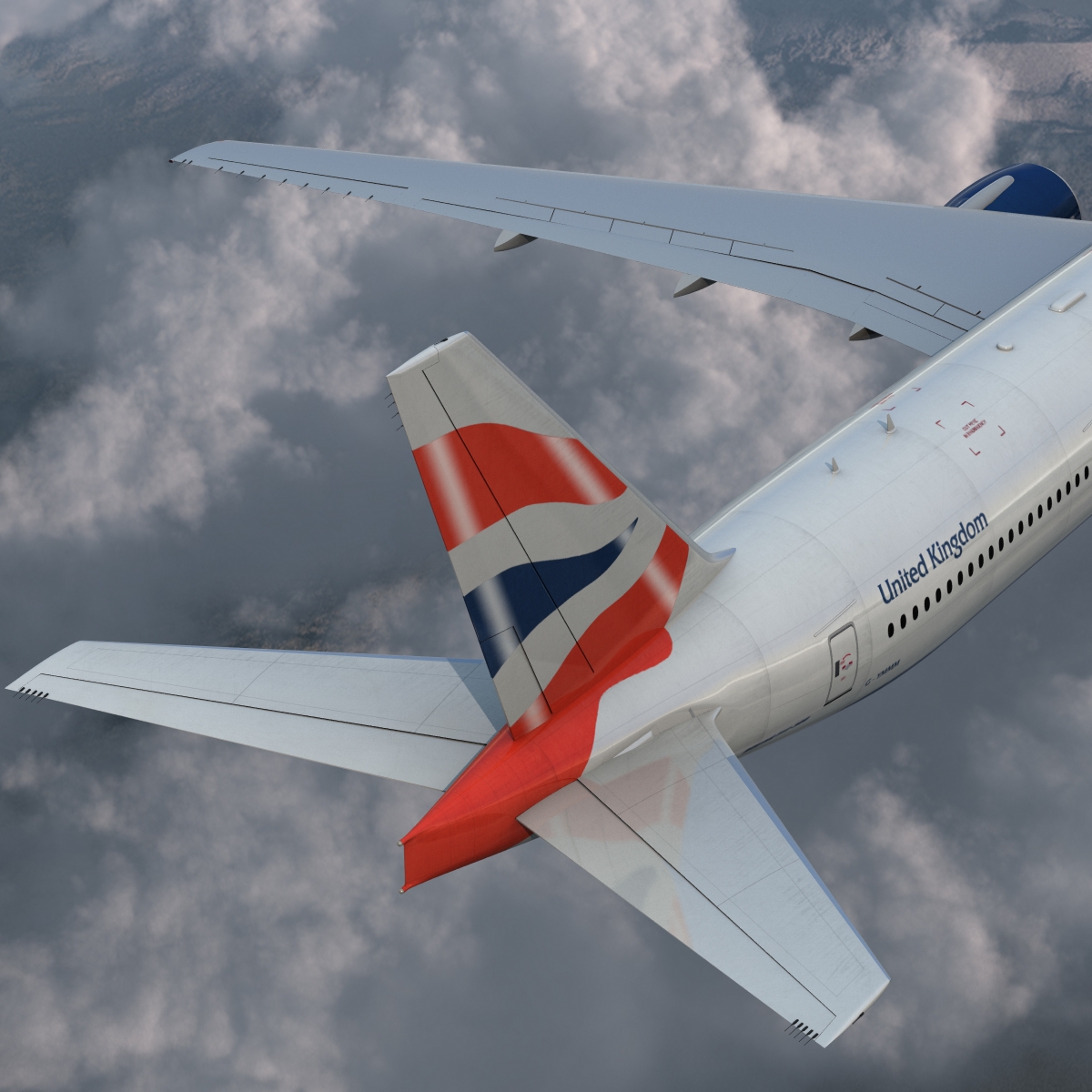 3D model Boeing 777 300 British Airways