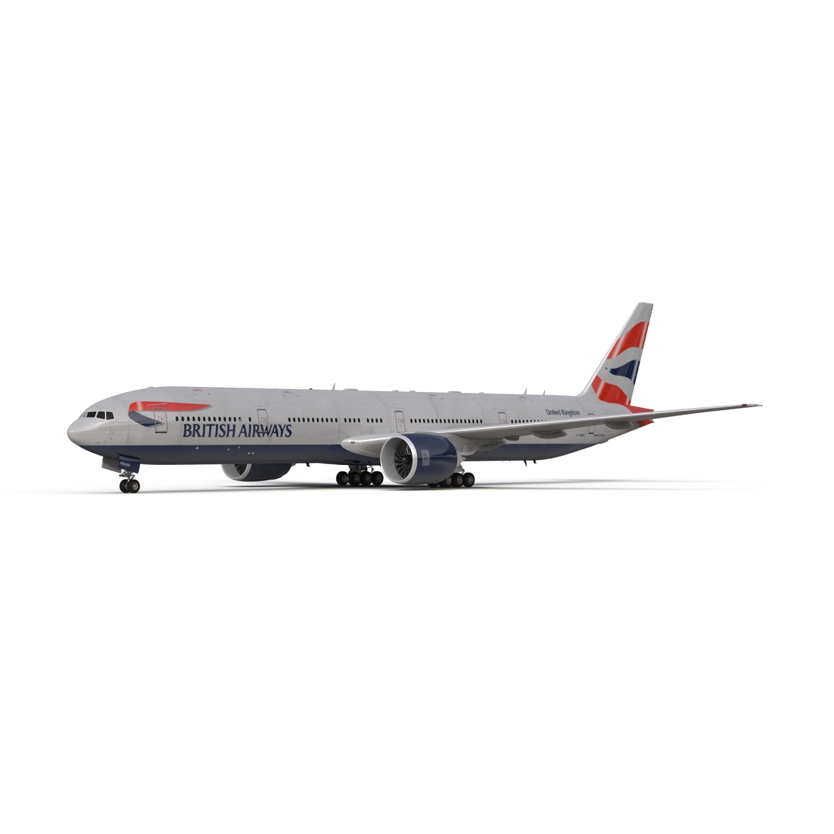 3D model Boeing 777 300 British Airways