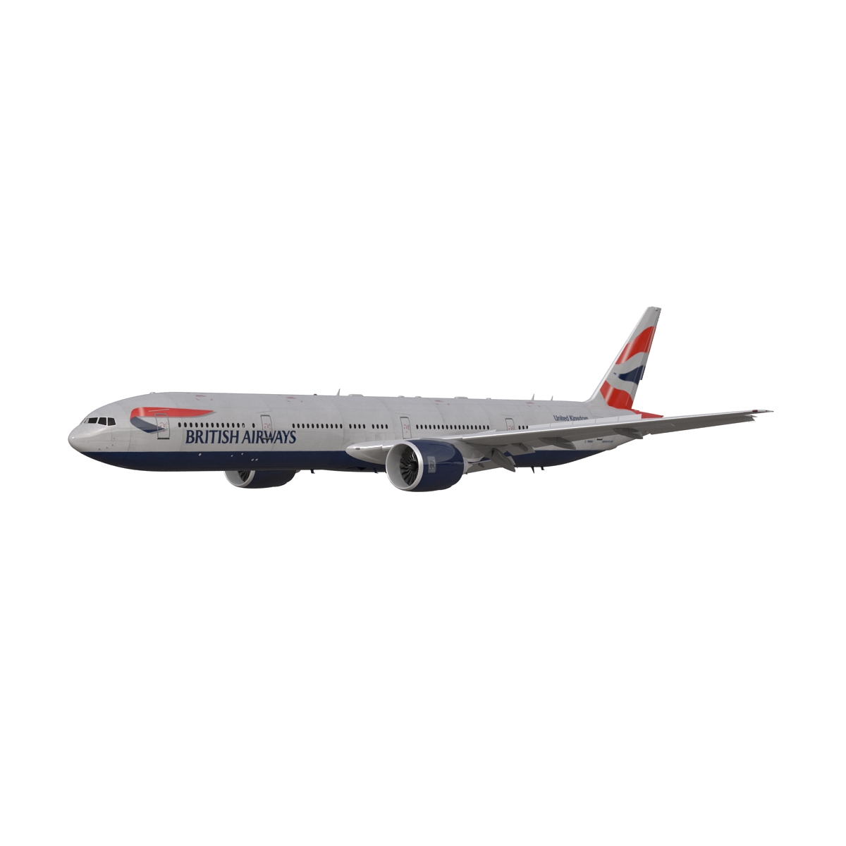 3D model Boeing 777 300 British Airways