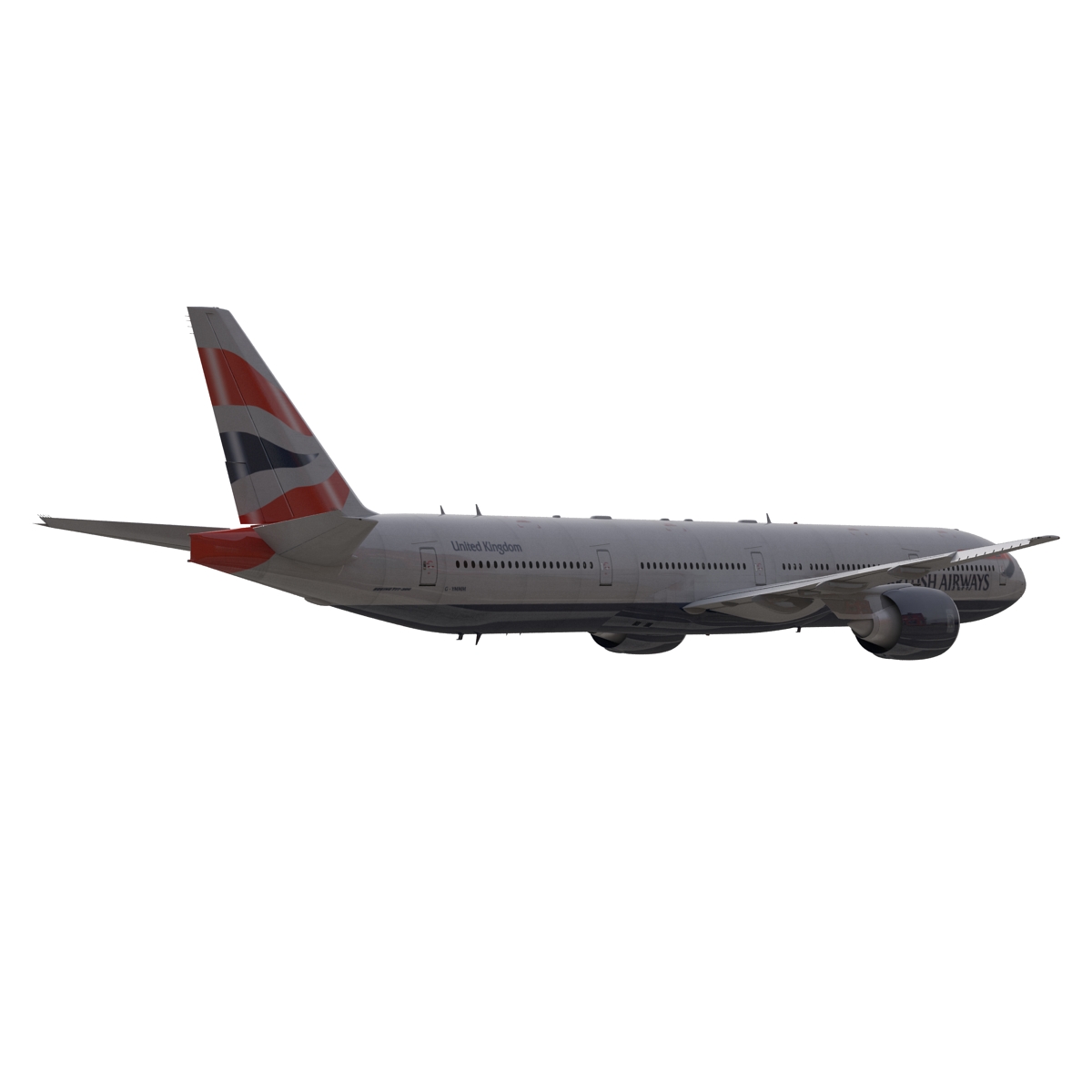 3D model Boeing 777 300 British Airways