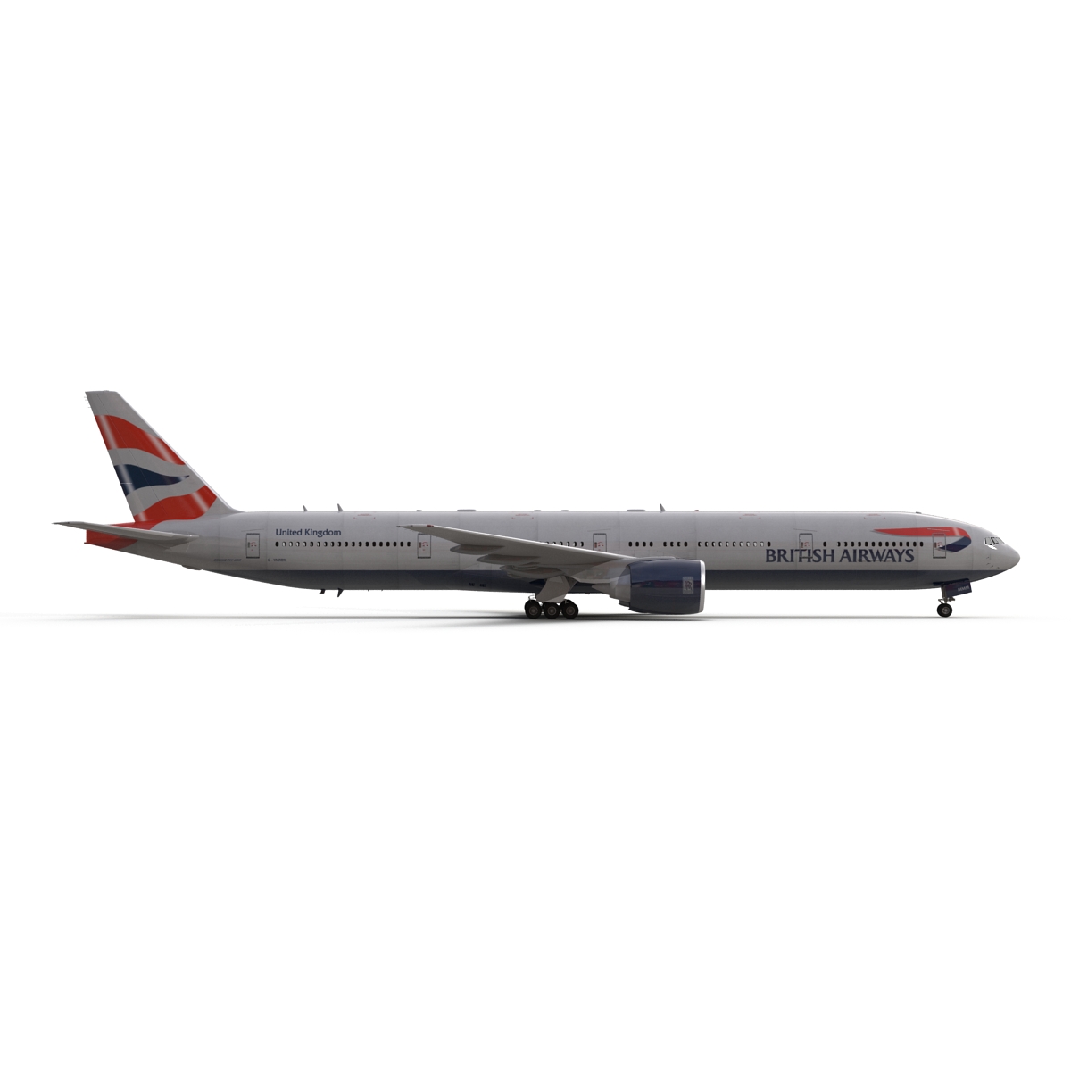 3D model Boeing 777 300 British Airways