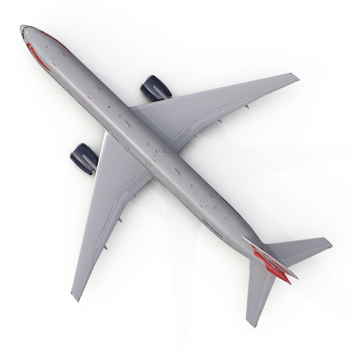 3D model Boeing 777 300 British Airways