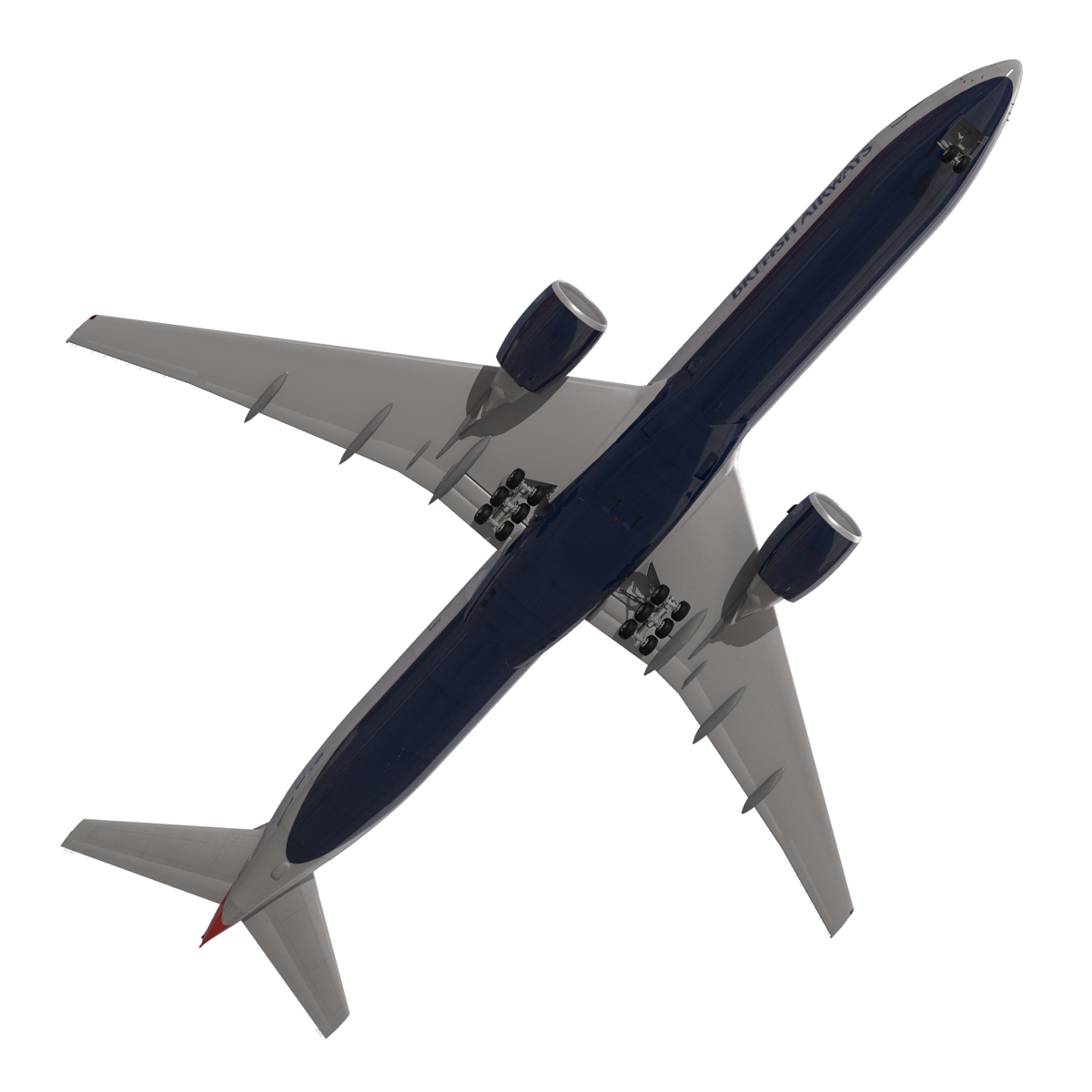 3D model Boeing 777 300 British Airways