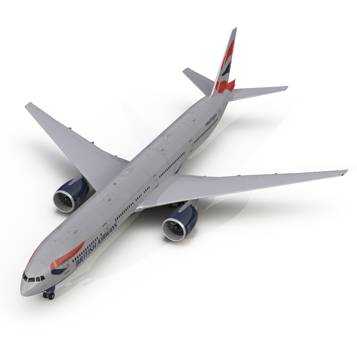 3D model Boeing 777 300 British Airways