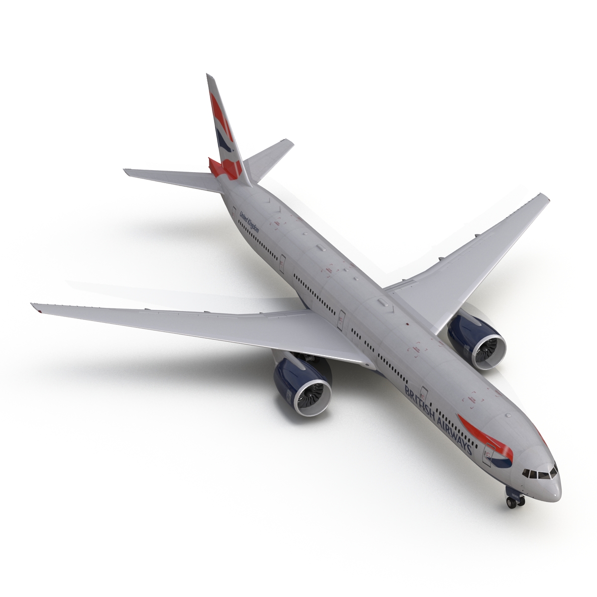 3D model Boeing 777 300 British Airways