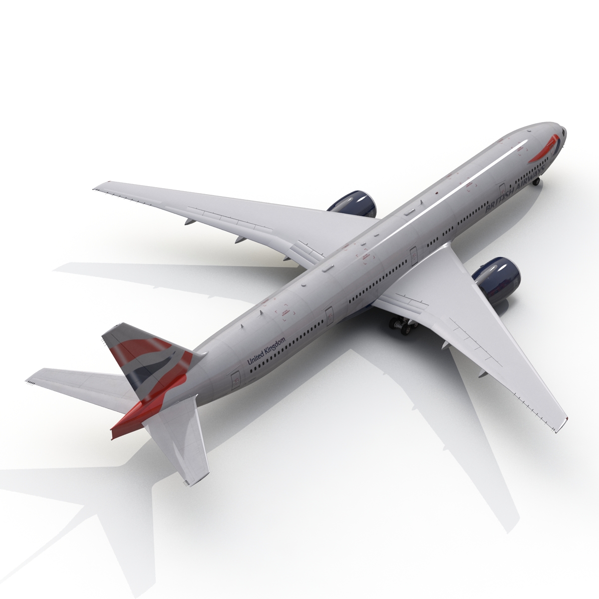 3D model Boeing 777 300 British Airways