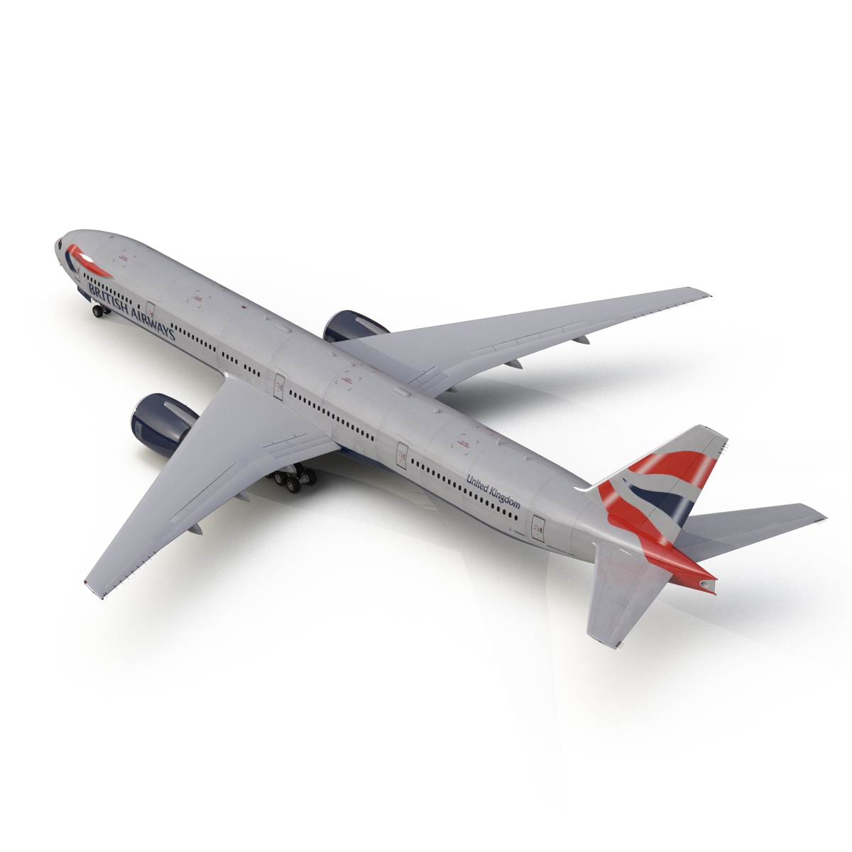 3D model Boeing 777 300 British Airways