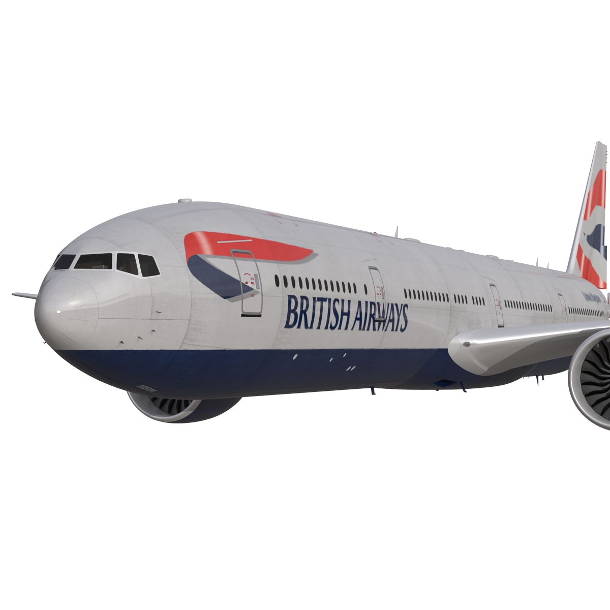 3D model Boeing 777 300 British Airways