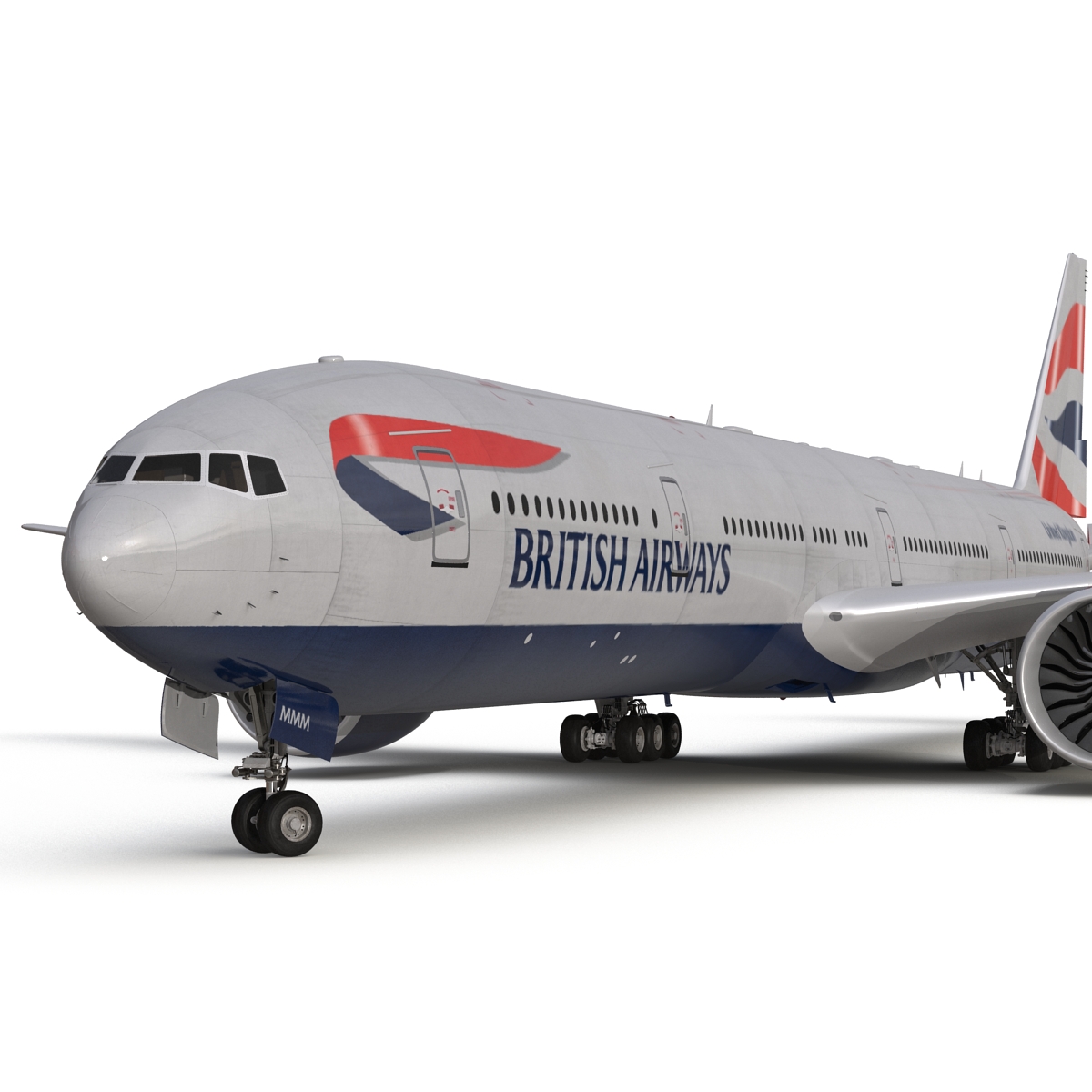 3D model Boeing 777 300 British Airways