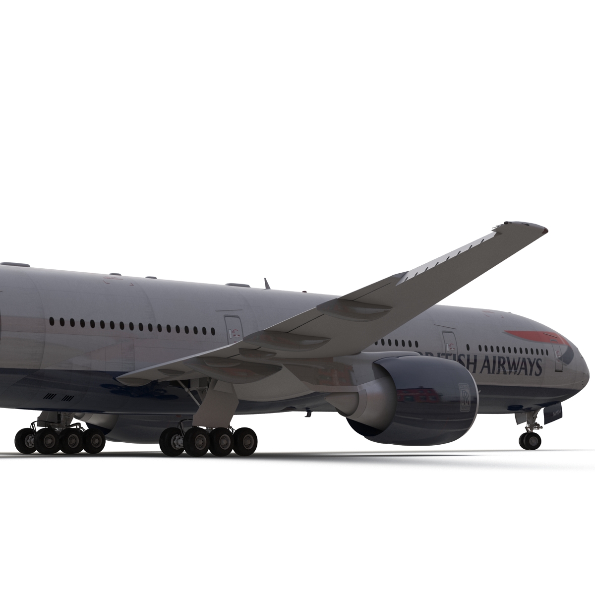 3D model Boeing 777 300 British Airways