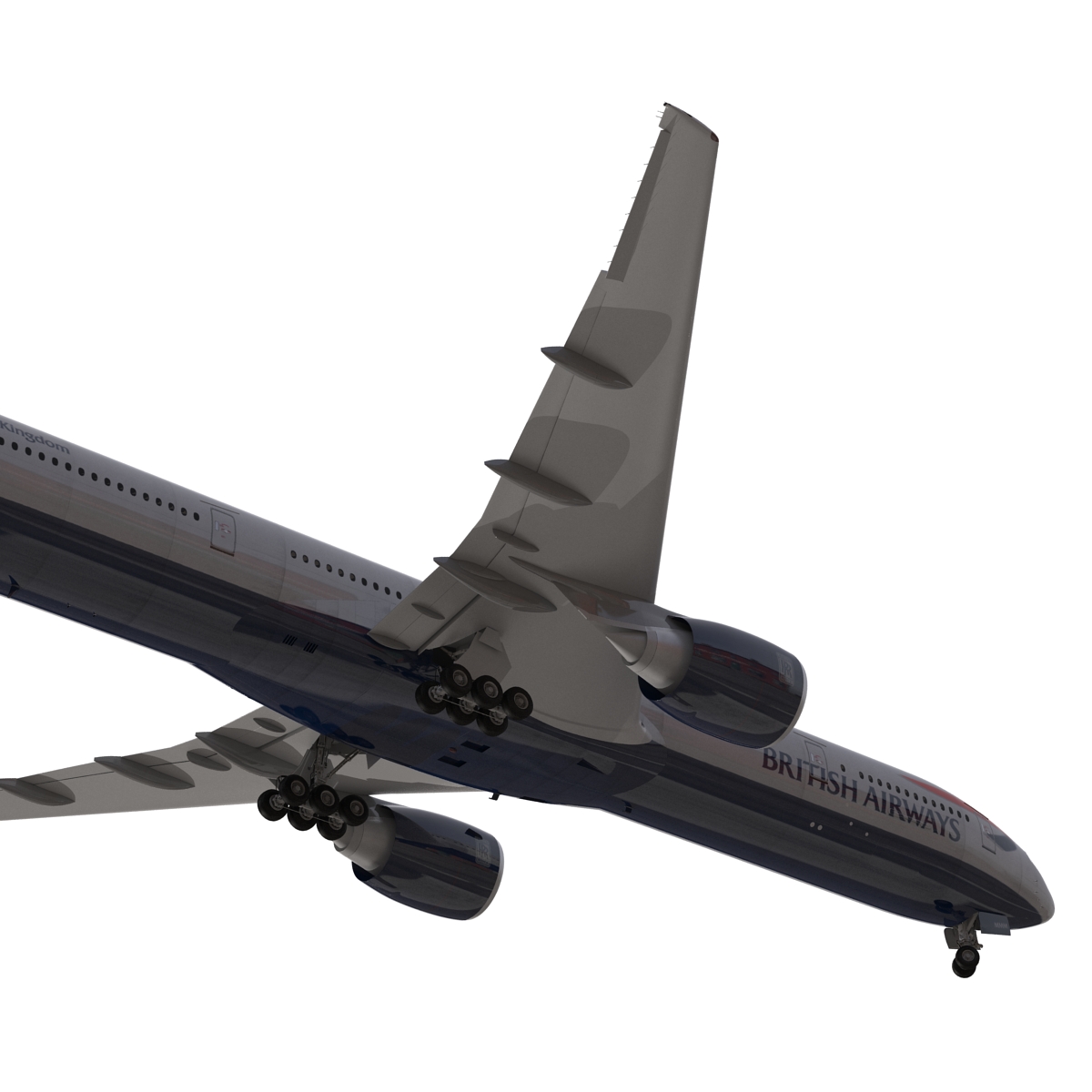 3D model Boeing 777 300 British Airways