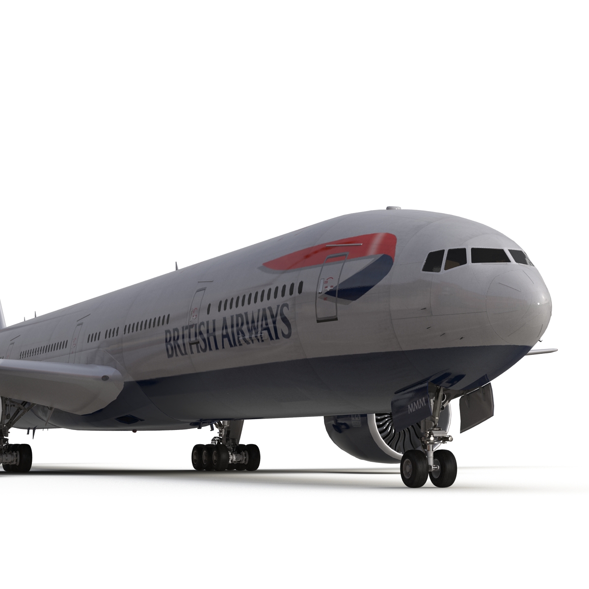 3D model Boeing 777 300 British Airways