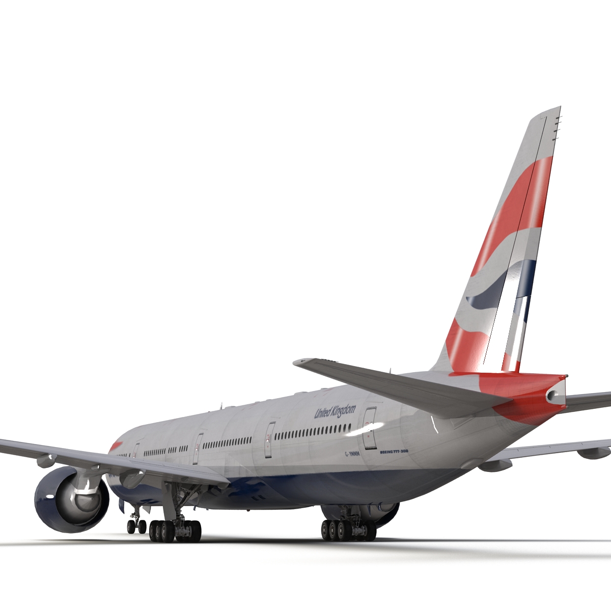 3D model Boeing 777 300 British Airways