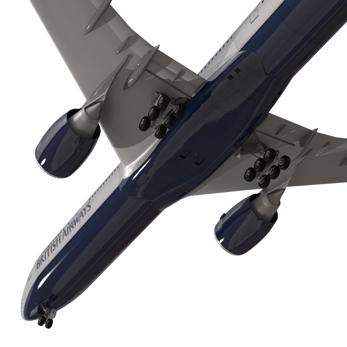 3D model Boeing 777 300 British Airways