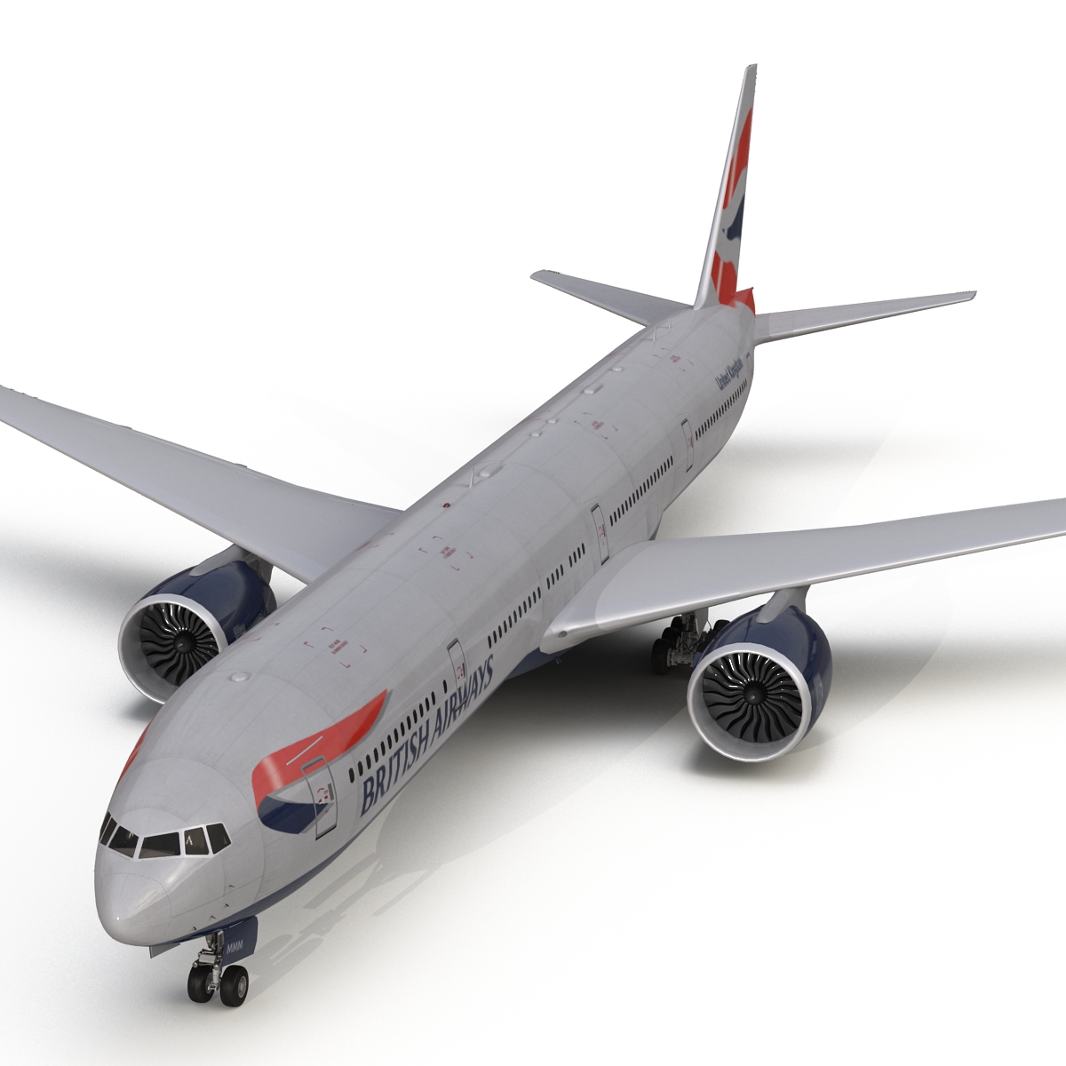 3D model Boeing 777 300 British Airways