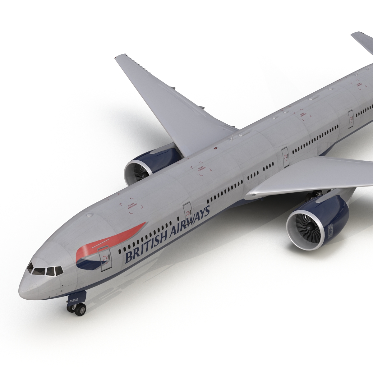 3D model Boeing 777 300 British Airways