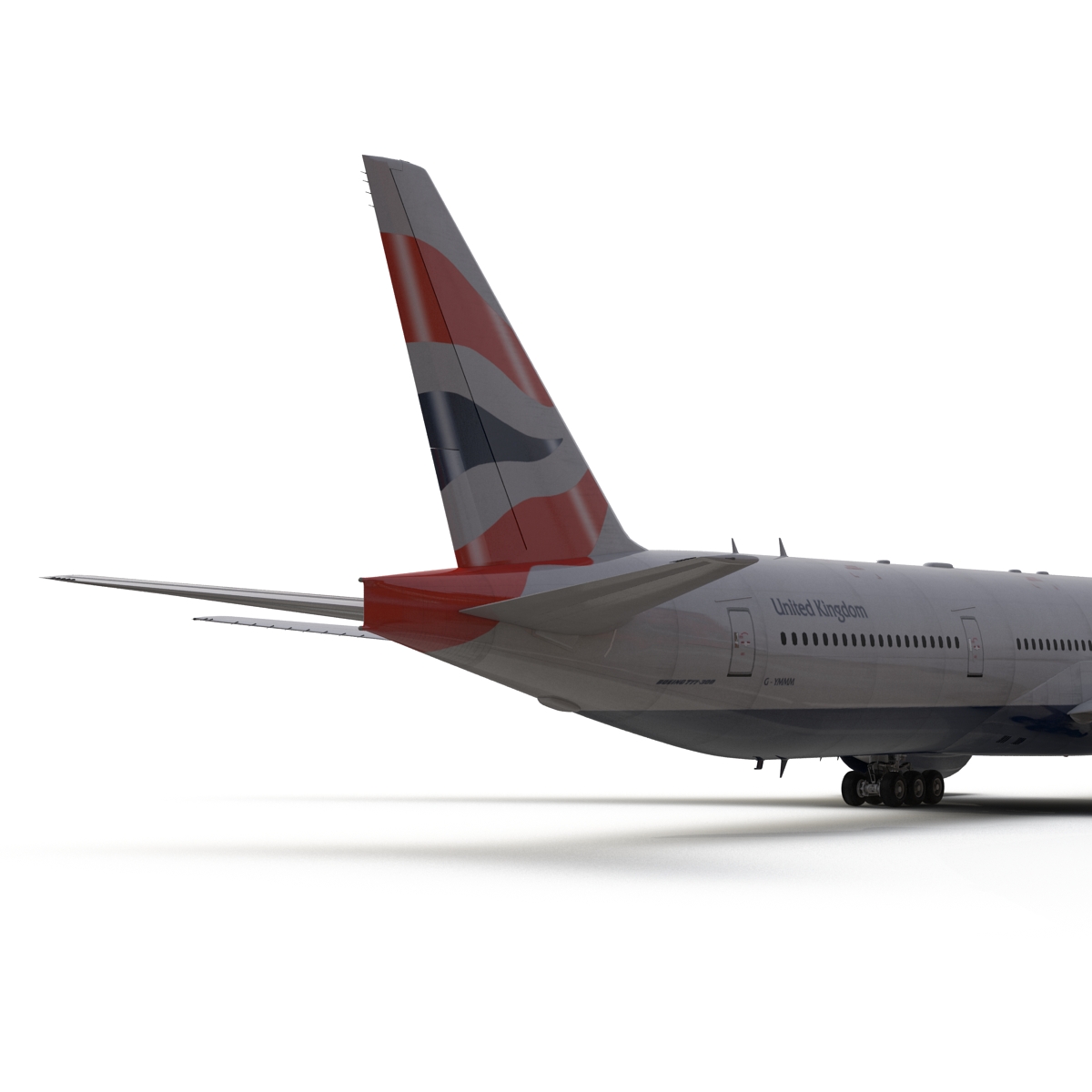 3D model Boeing 777 300 British Airways