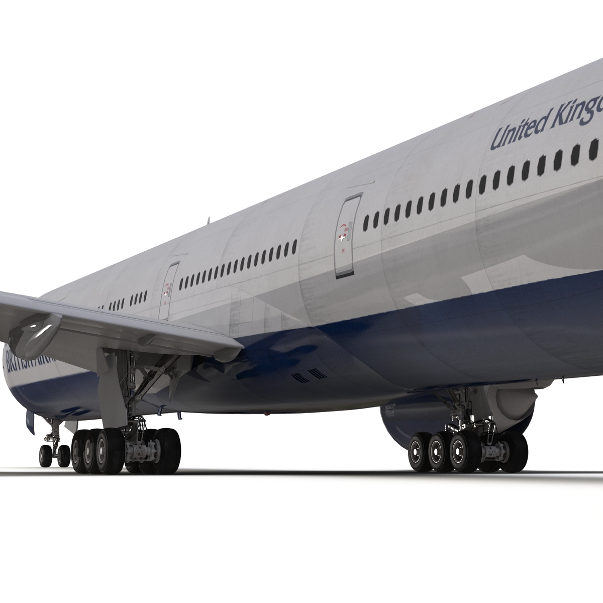 3D model Boeing 777 300 British Airways