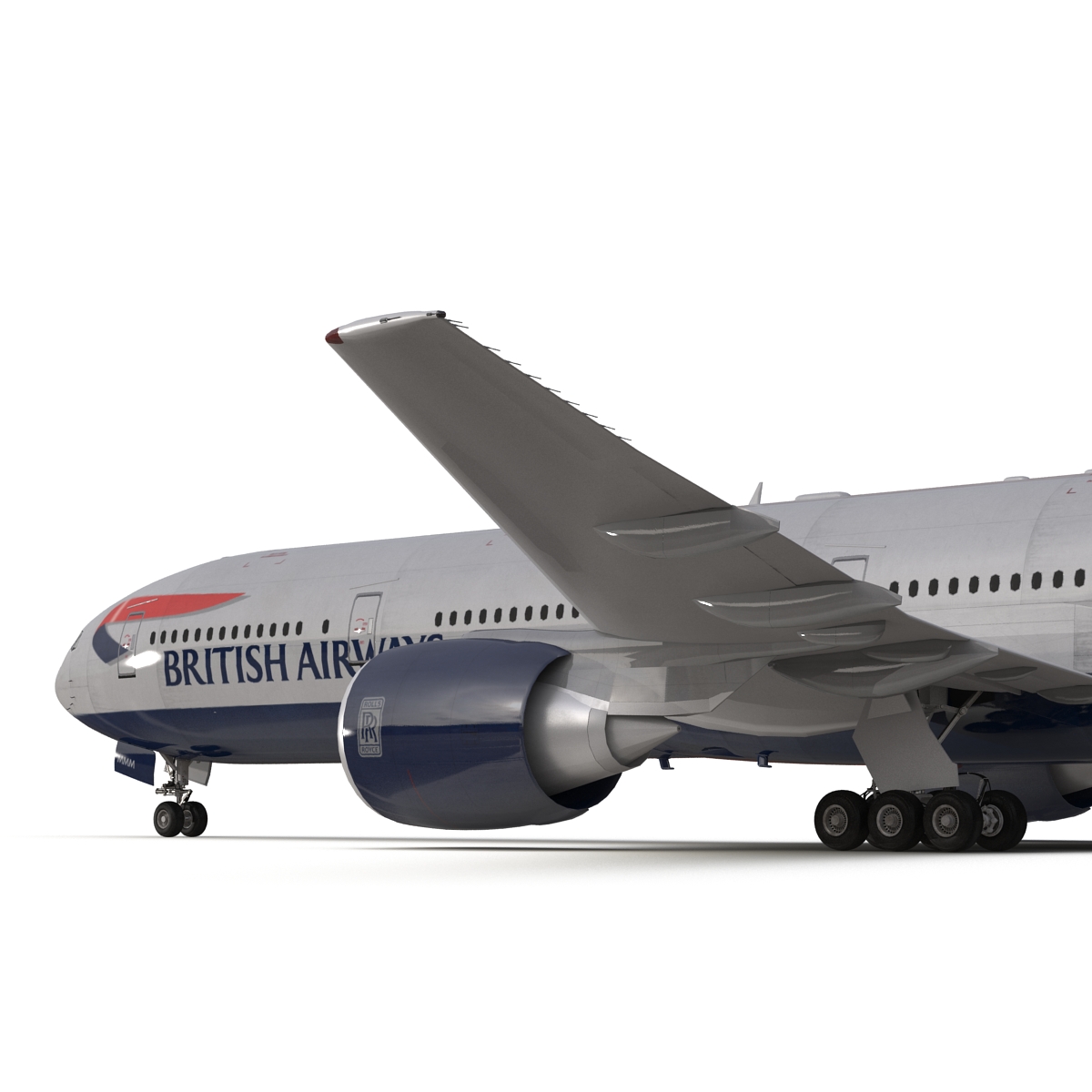 3D model Boeing 777 300 British Airways