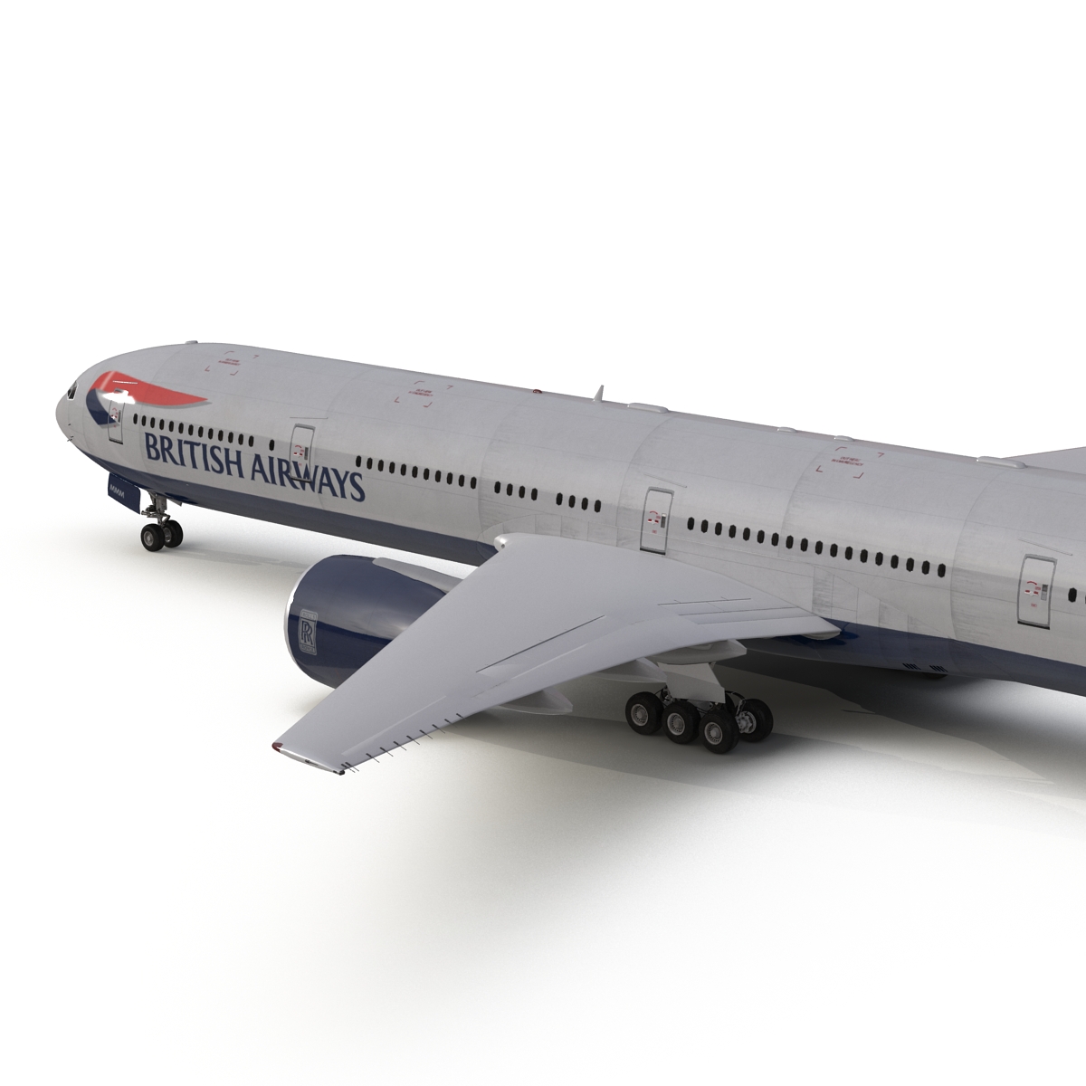 3D model Boeing 777 300 British Airways