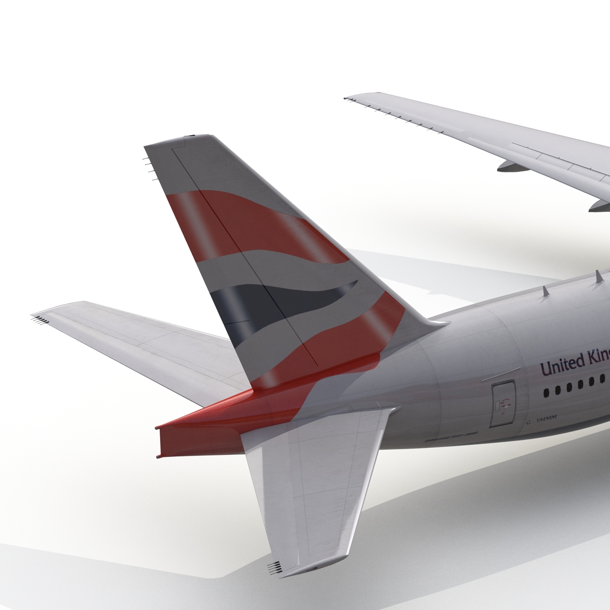 3D model Boeing 777 300 British Airways