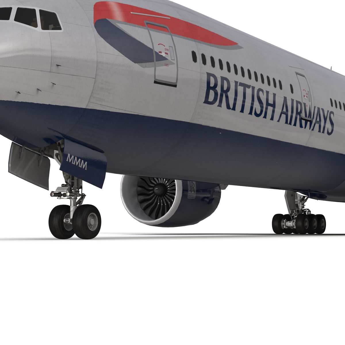 3D model Boeing 777 300 British Airways