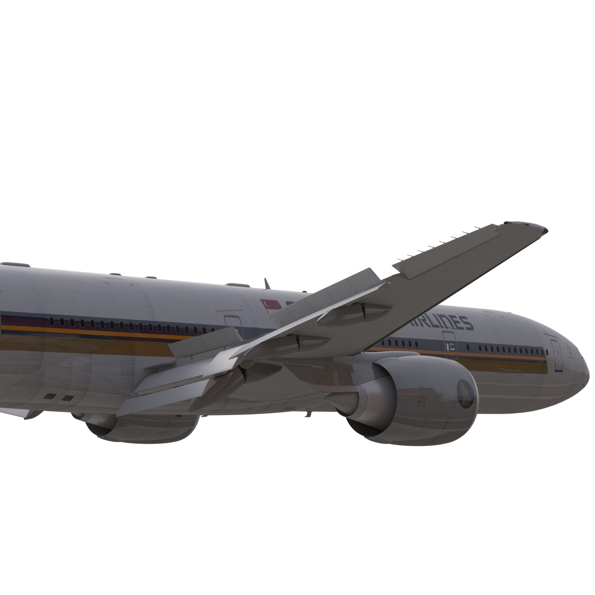 3D Boeing 777 300 Singapore Airlines model