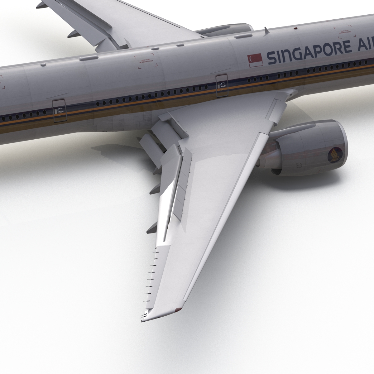 3D Boeing 777 300 Singapore Airlines model