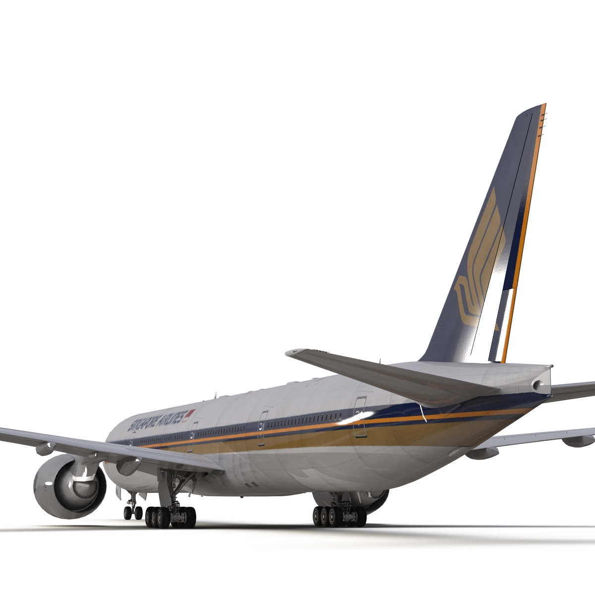 3D Boeing 777 300 Singapore Airlines model