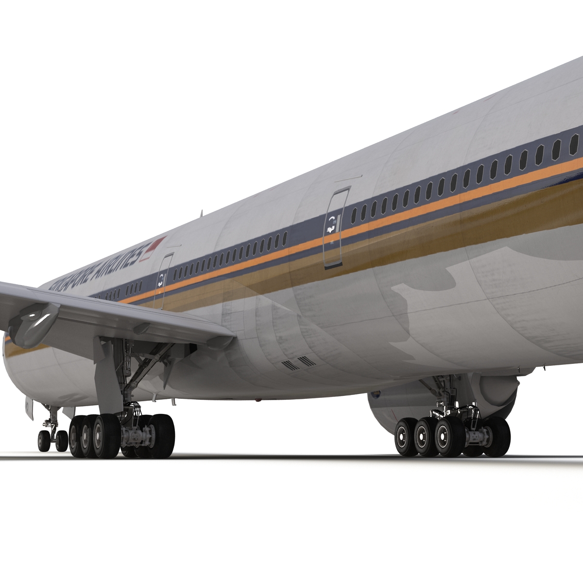 3D Boeing 777 300 Singapore Airlines model