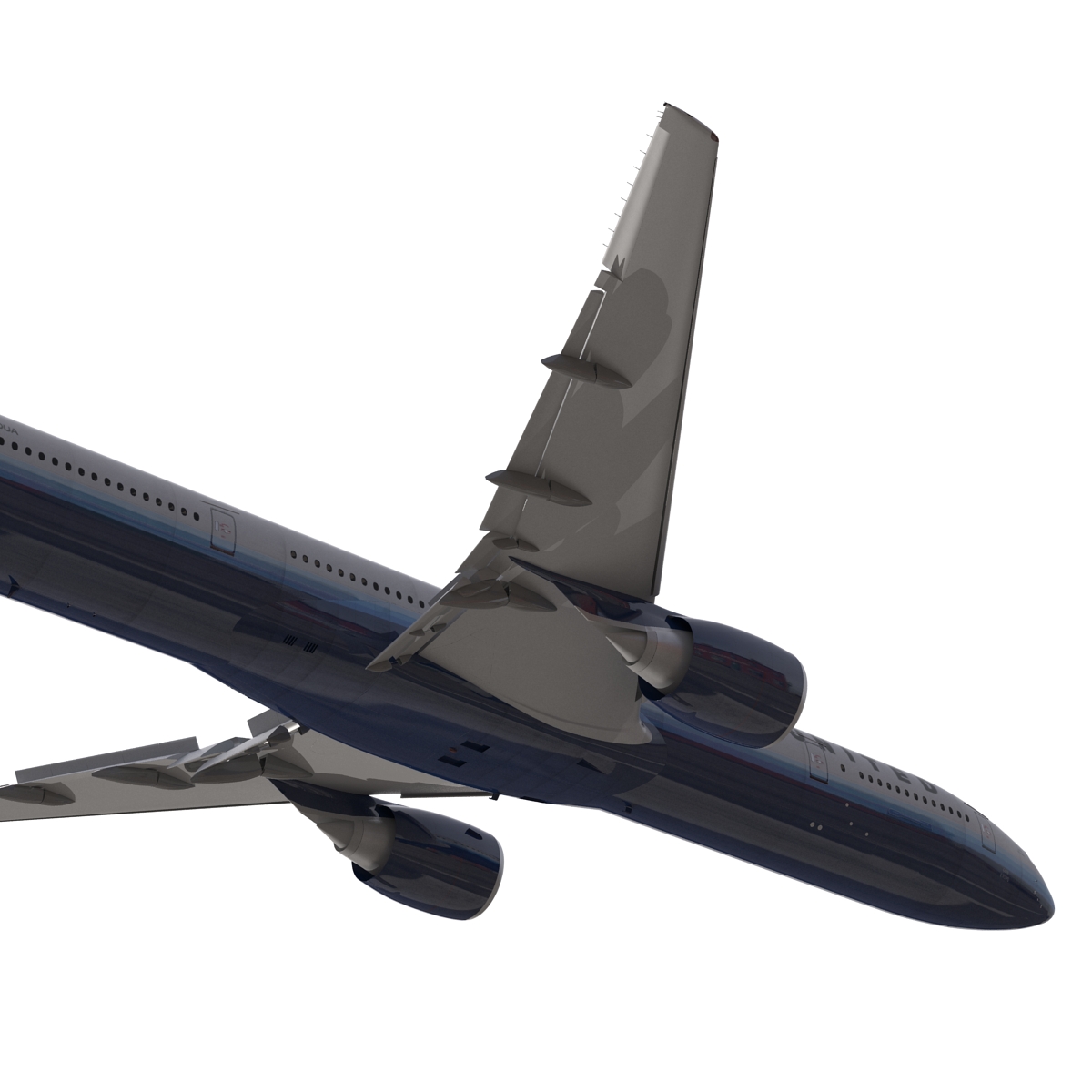 3D model Boeing 777 300 United Airlines