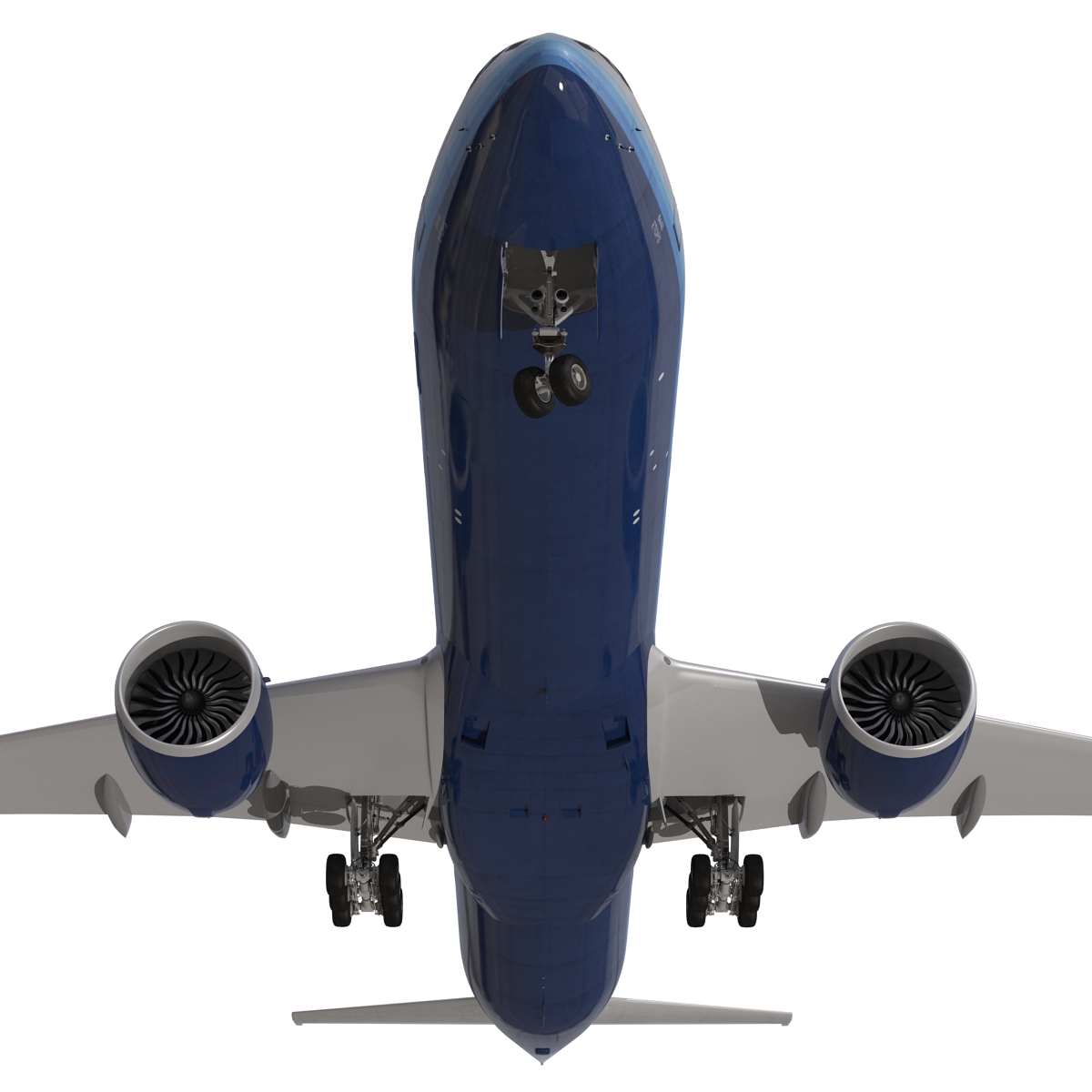 3D model Boeing 777 300 United Airlines