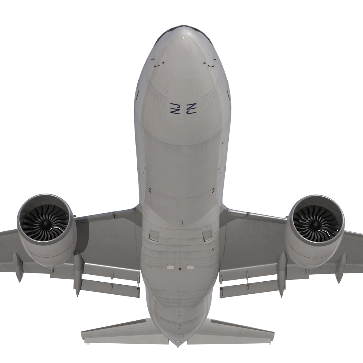 3D Boeing 777 200LR Generic Rigged