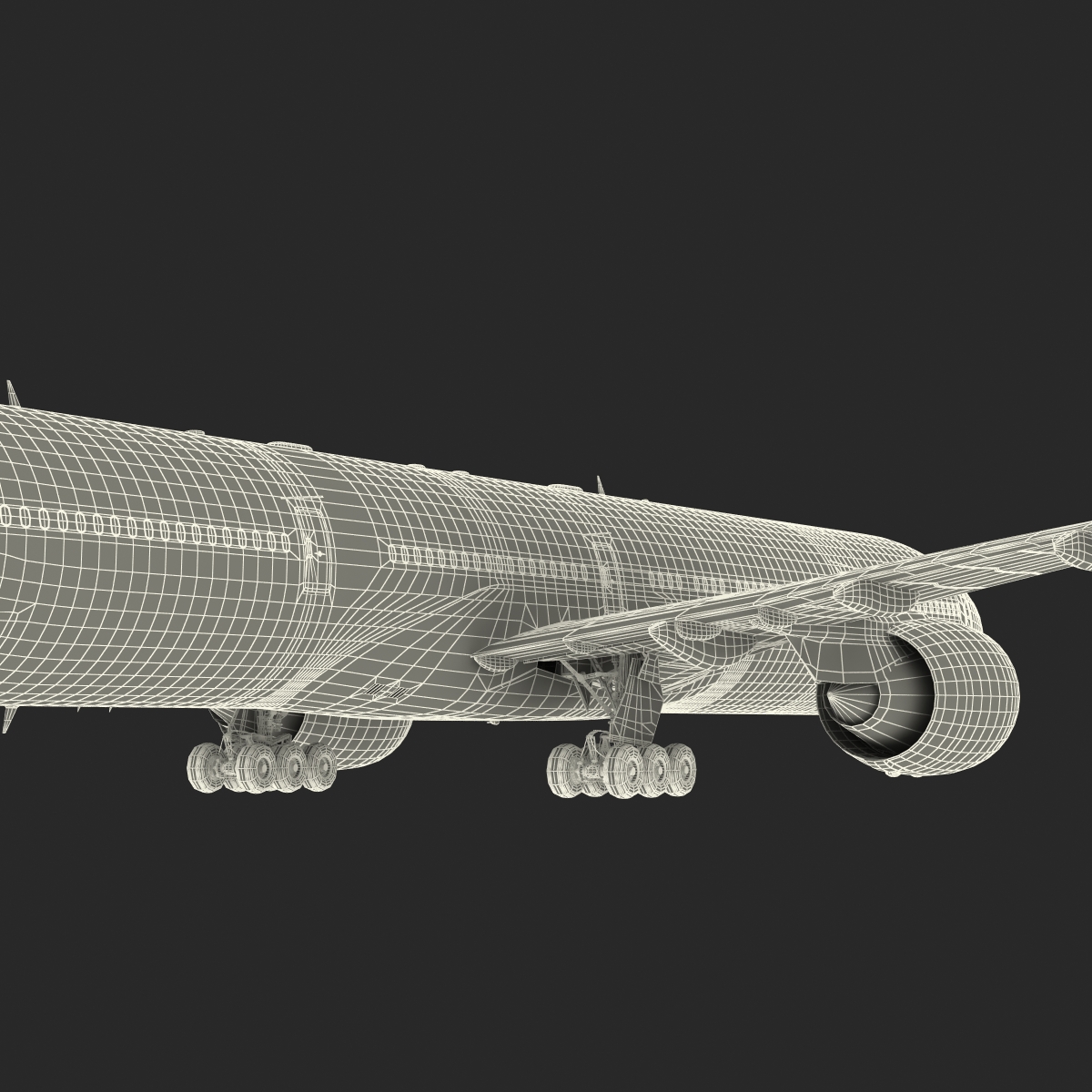 3D model Boeing 777 300 United Airlines