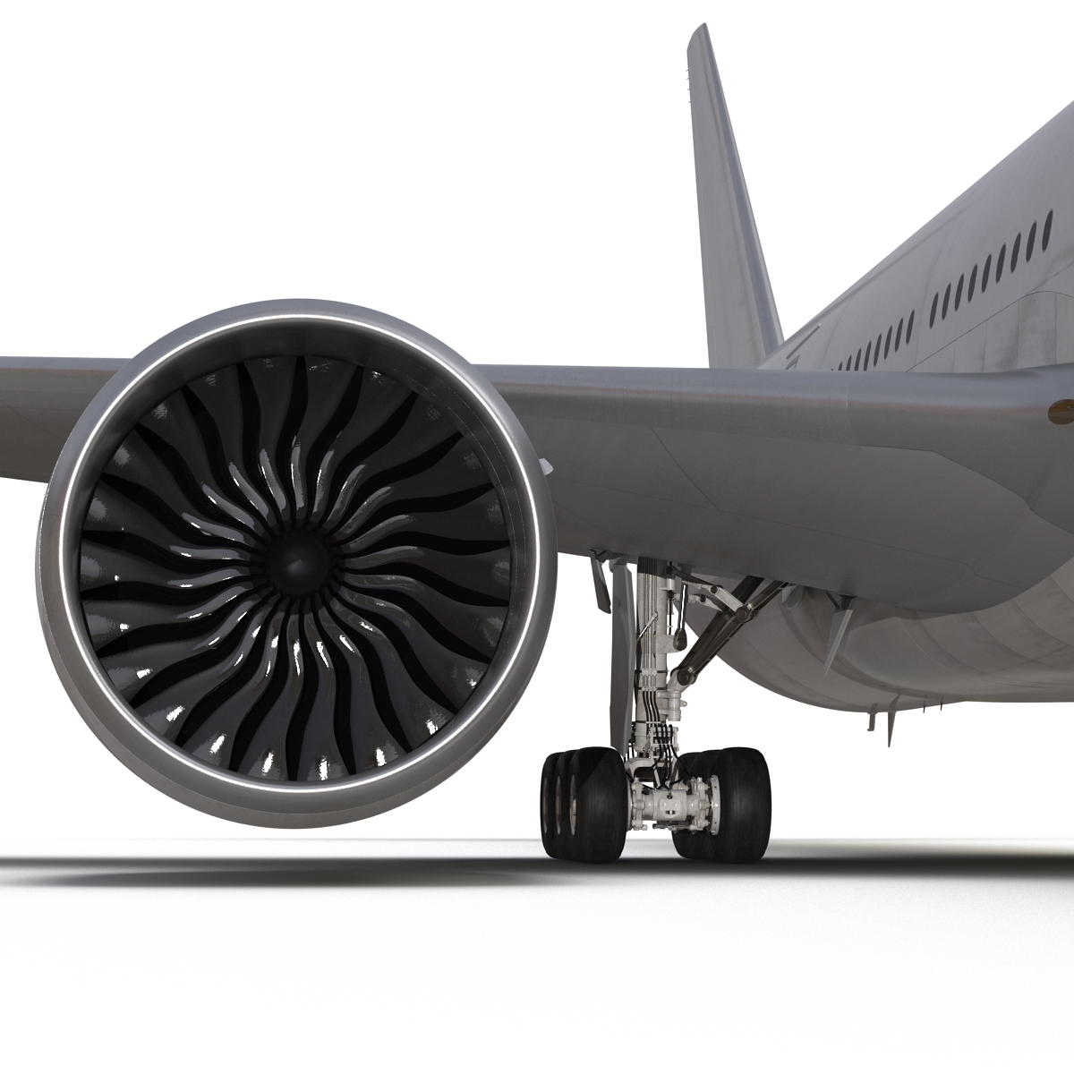 Boeing 777 200LR Generic 3D model