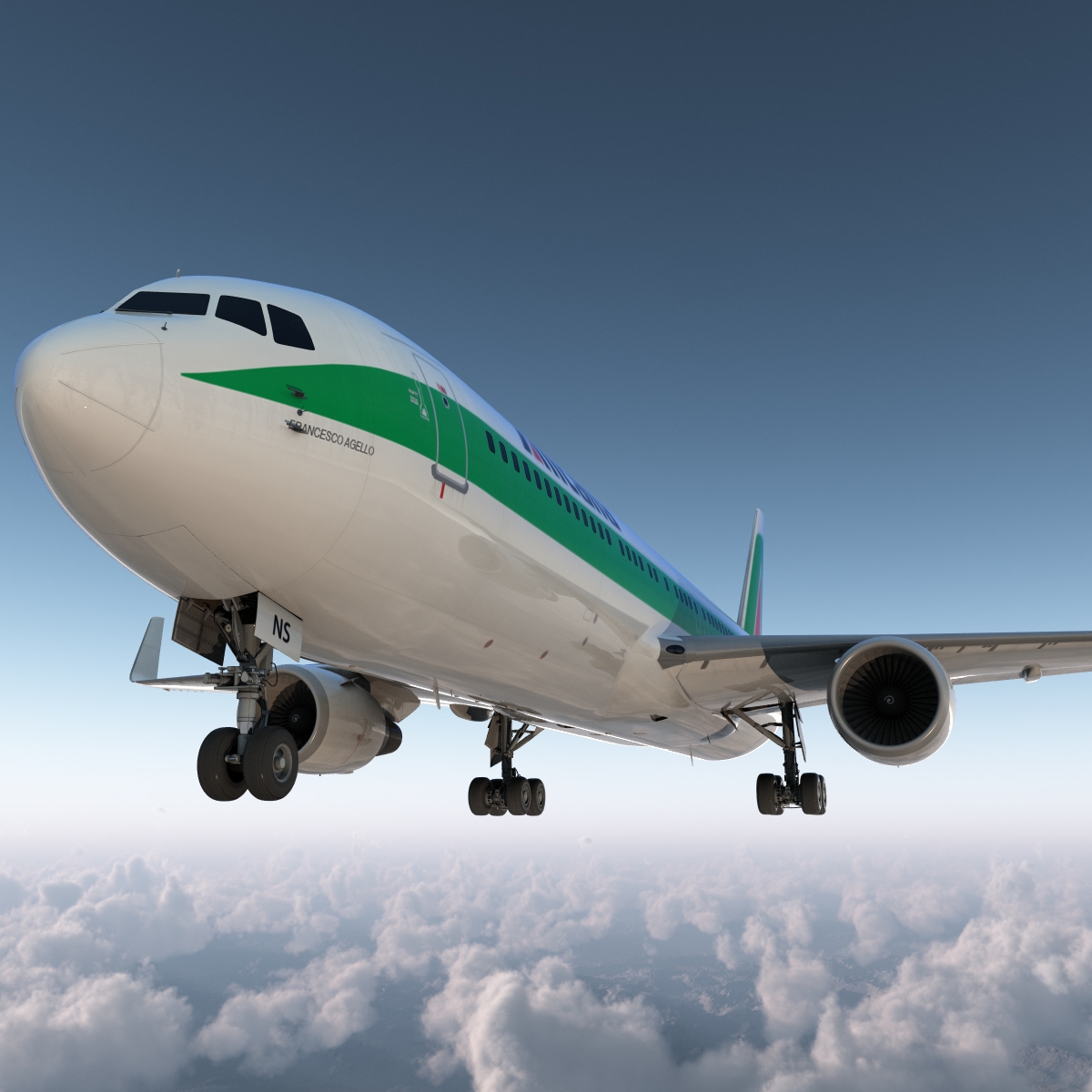 3D model Boeing 767 300ER Alitalia