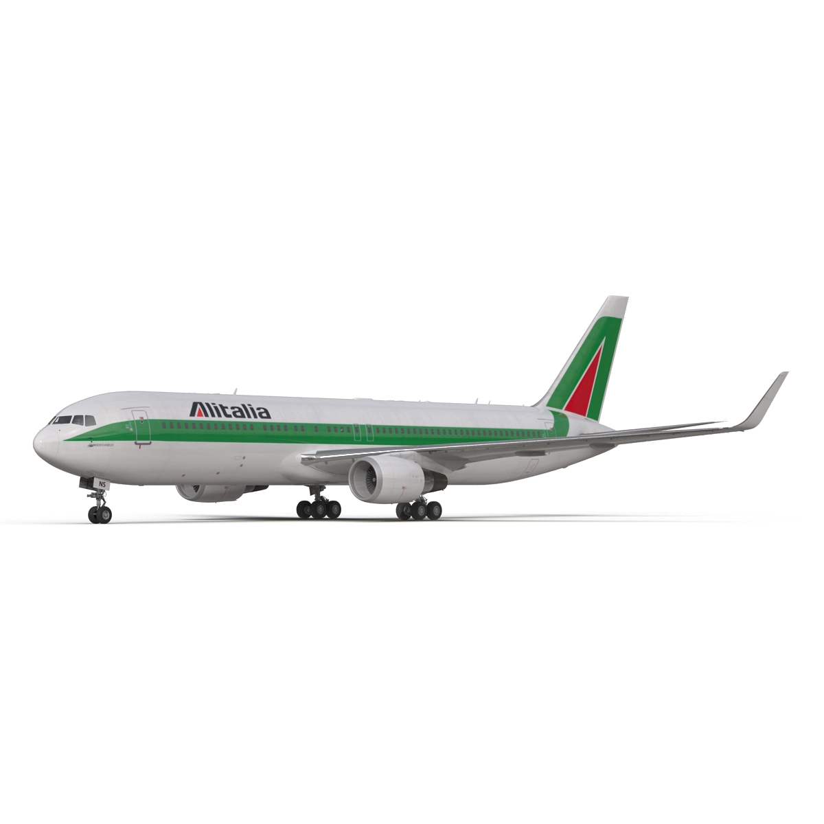 3D model Boeing 767 300ER Alitalia