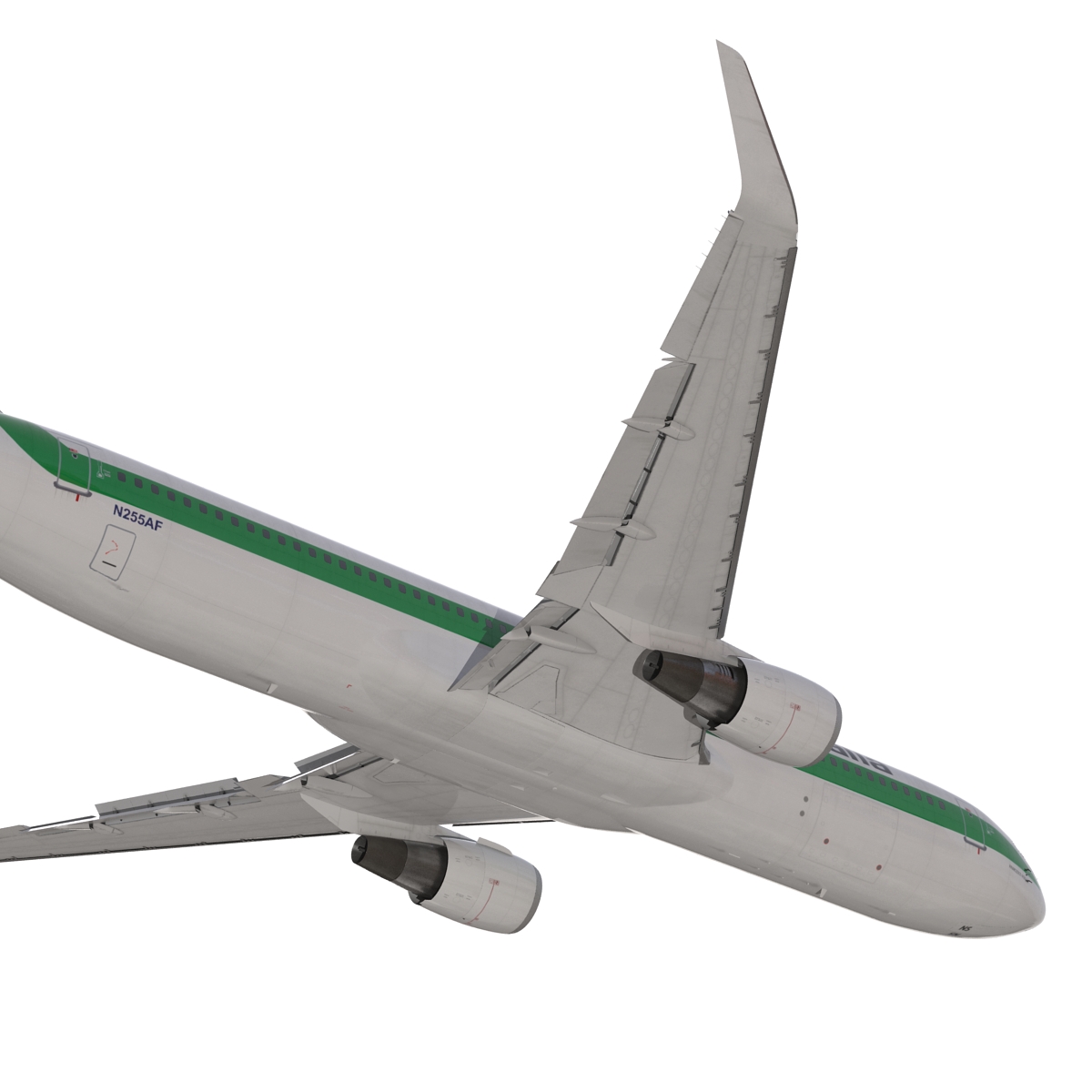 Boeing 767 300ER Alitalia Rigged 3D