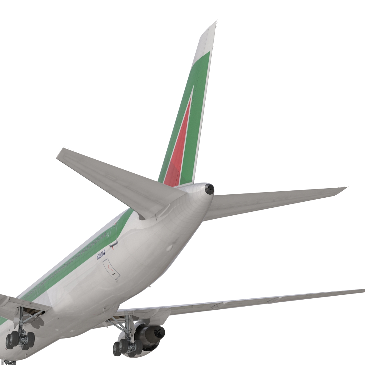 Boeing 767 300ER Alitalia Rigged 3D