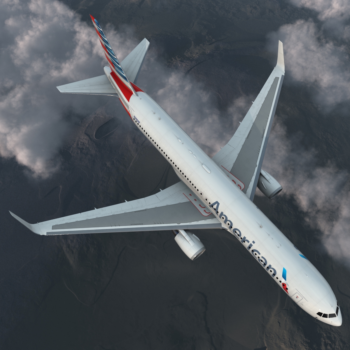 Boeing 767 300ER American Airlines 3D model