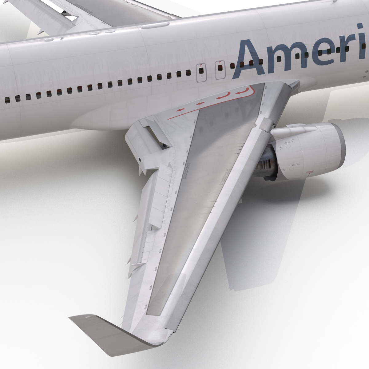 3D Boeing 767 300ER American Airlines Rigged