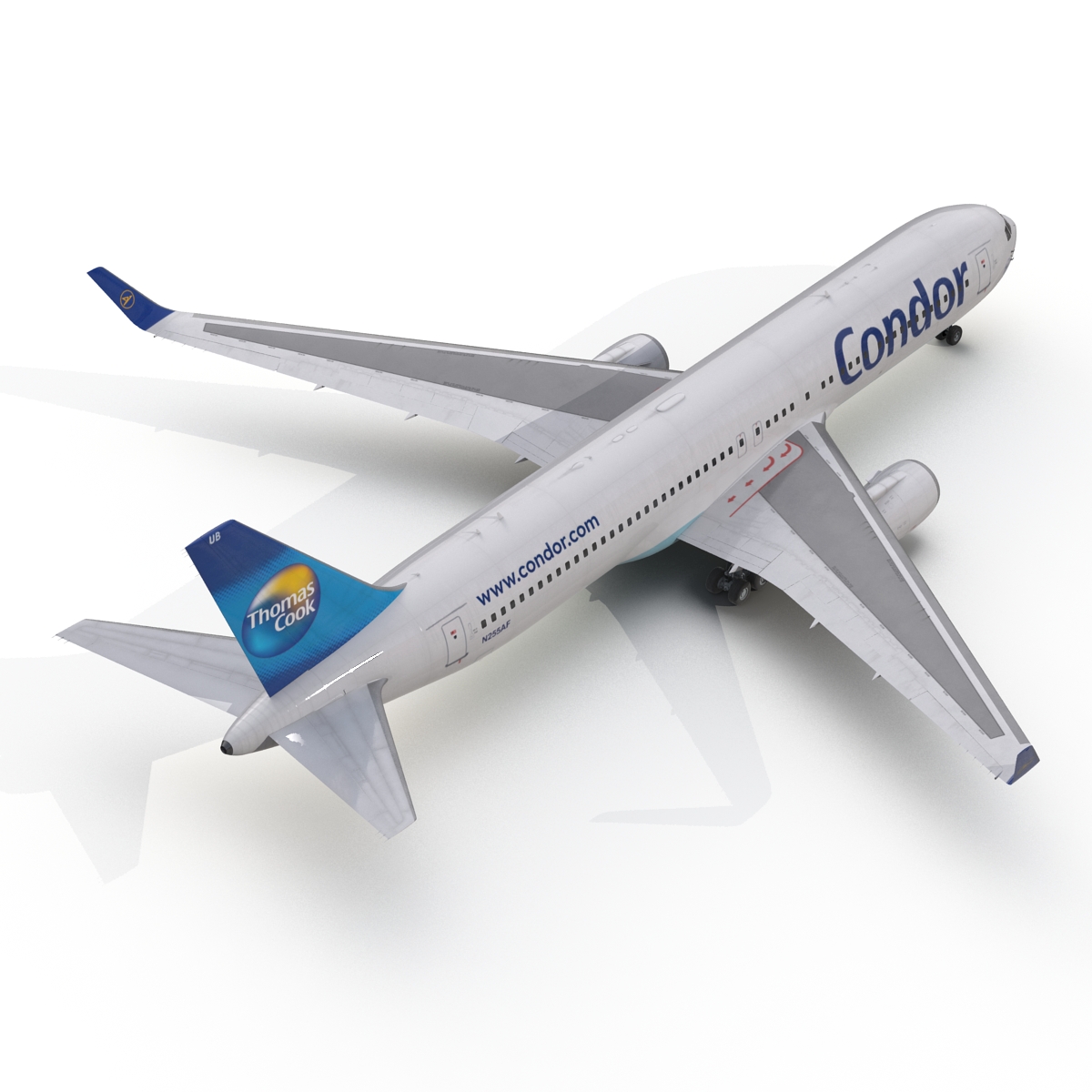 3D Boeing 767 300ER Condor Flugdienst Rigged