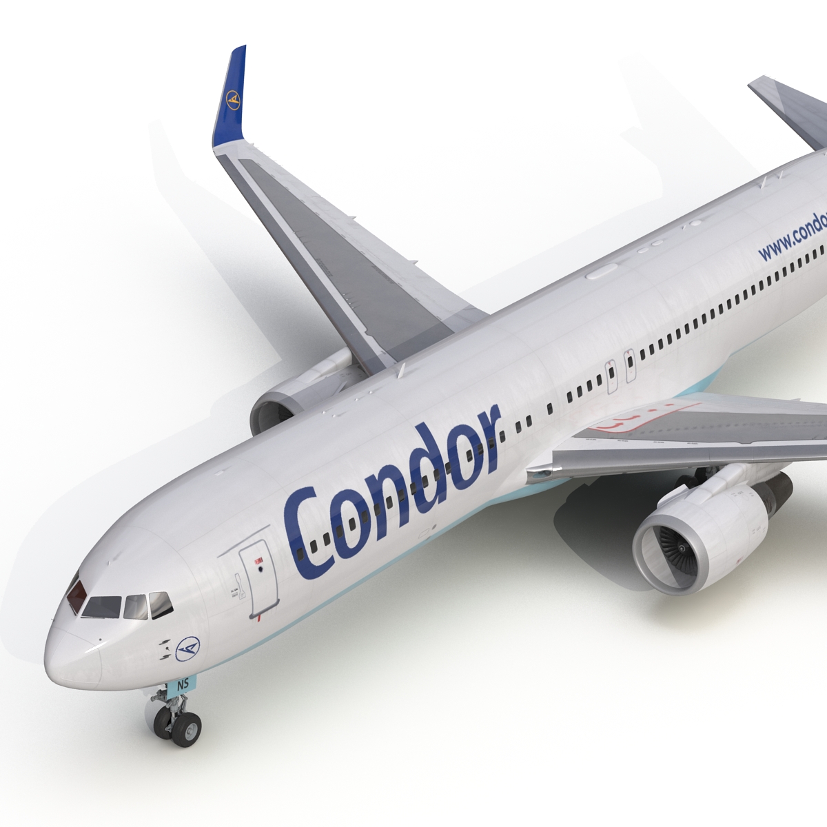 3D Boeing 767 300ER Condor Flugdienst Rigged